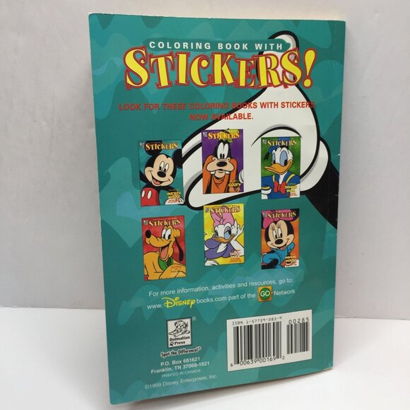 Vtg Set 2 Disney Mickey Mouse Coloring Book Stickers Landoll's Activity Pad Used - Picture 7 of 15